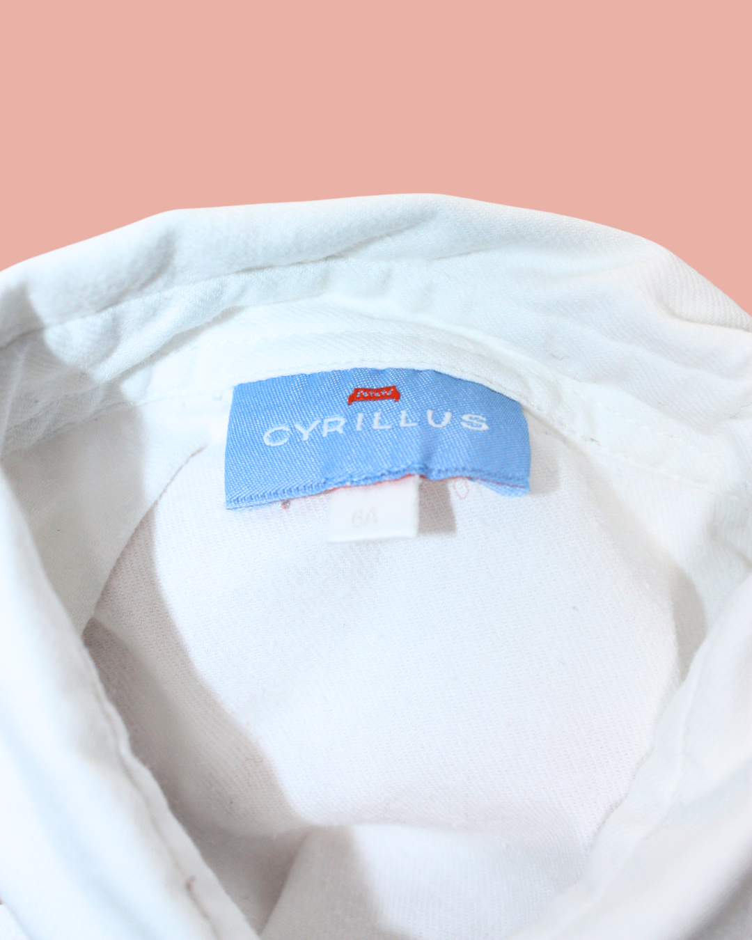 Chemisier blanc vintage à fleurs 6 ans