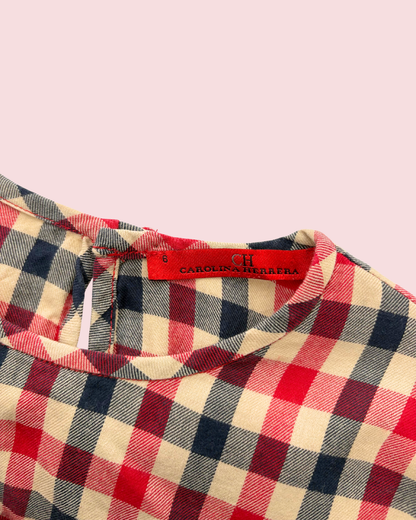 Robe à carreaux 6 ans