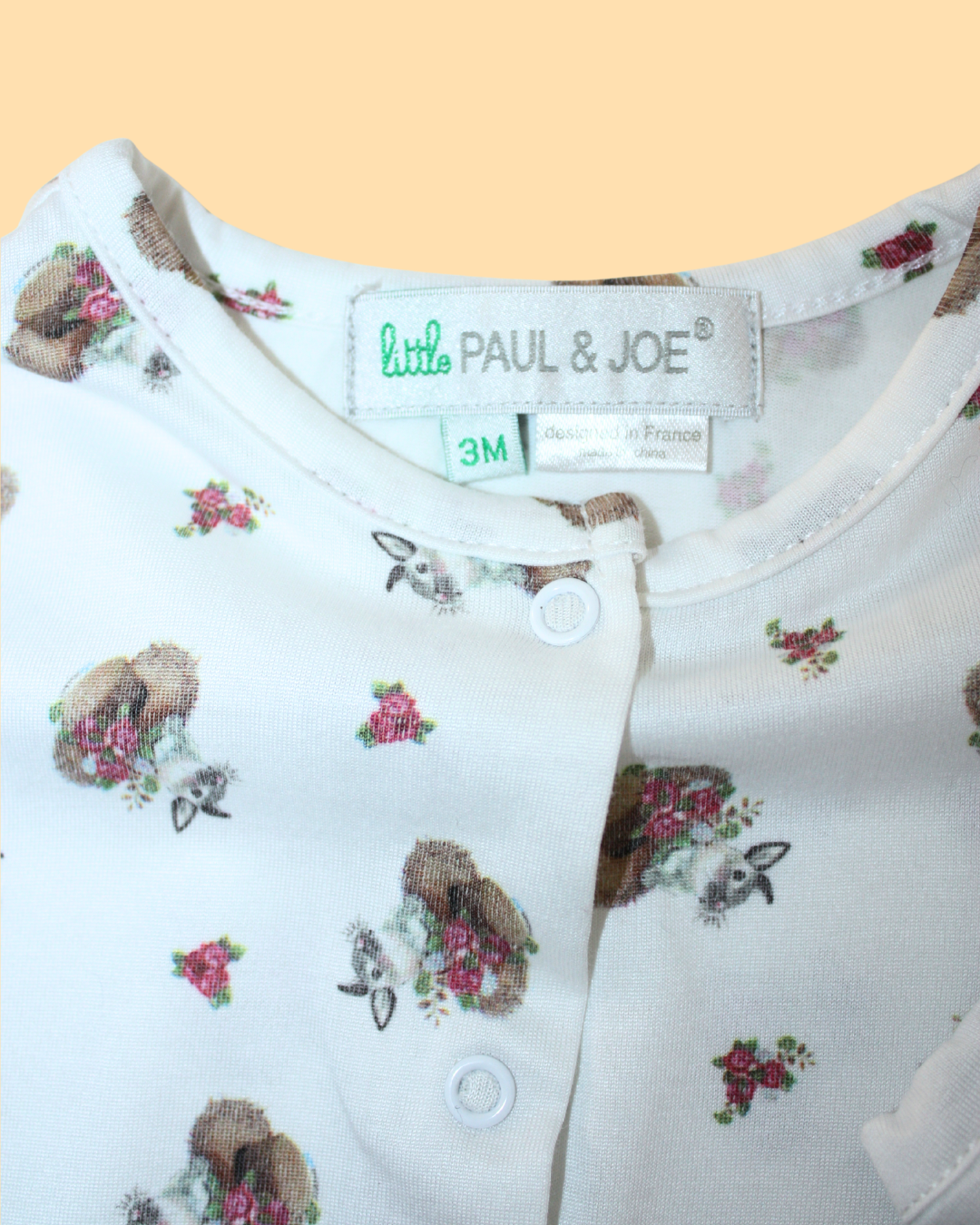 Ensemble 5 pièces motifs lapins 3 mois