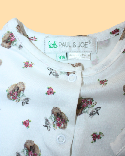 Ensemble 5 pièces motifs lapins 3 mois