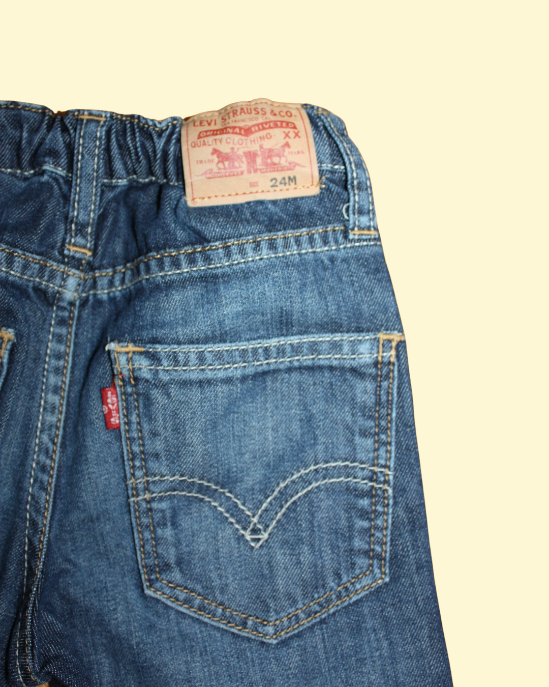 Jeans brut coupe droite 2 ans
