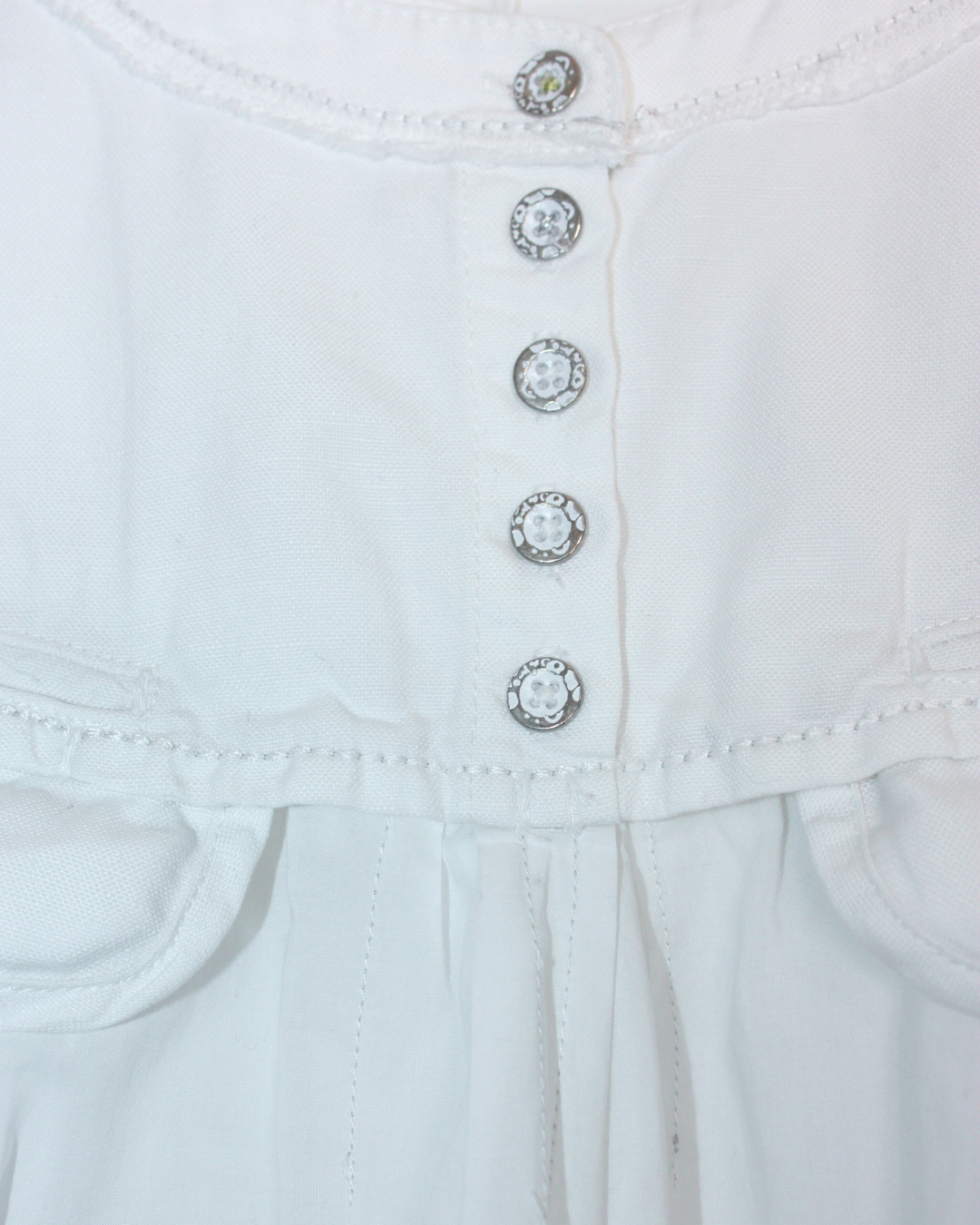 Robe blanche vintage Y2K 4 ans