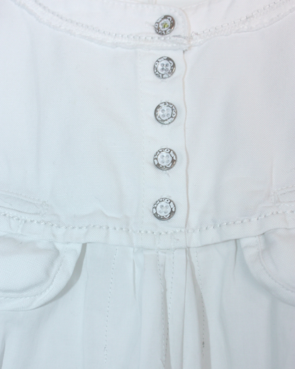 Robe blanche vintage Y2K 4 ans