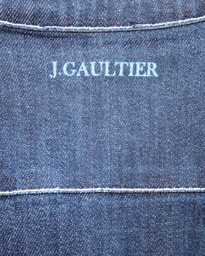 Veste en jean courte avec laçage 6 ans