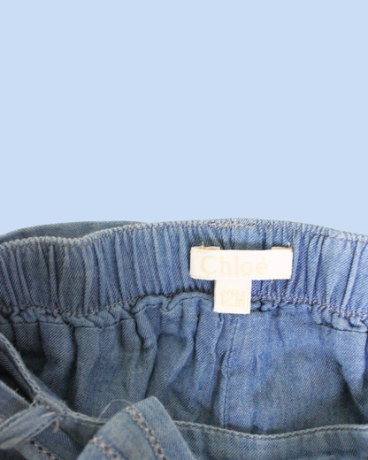 Short bloomer bleu 12 mois