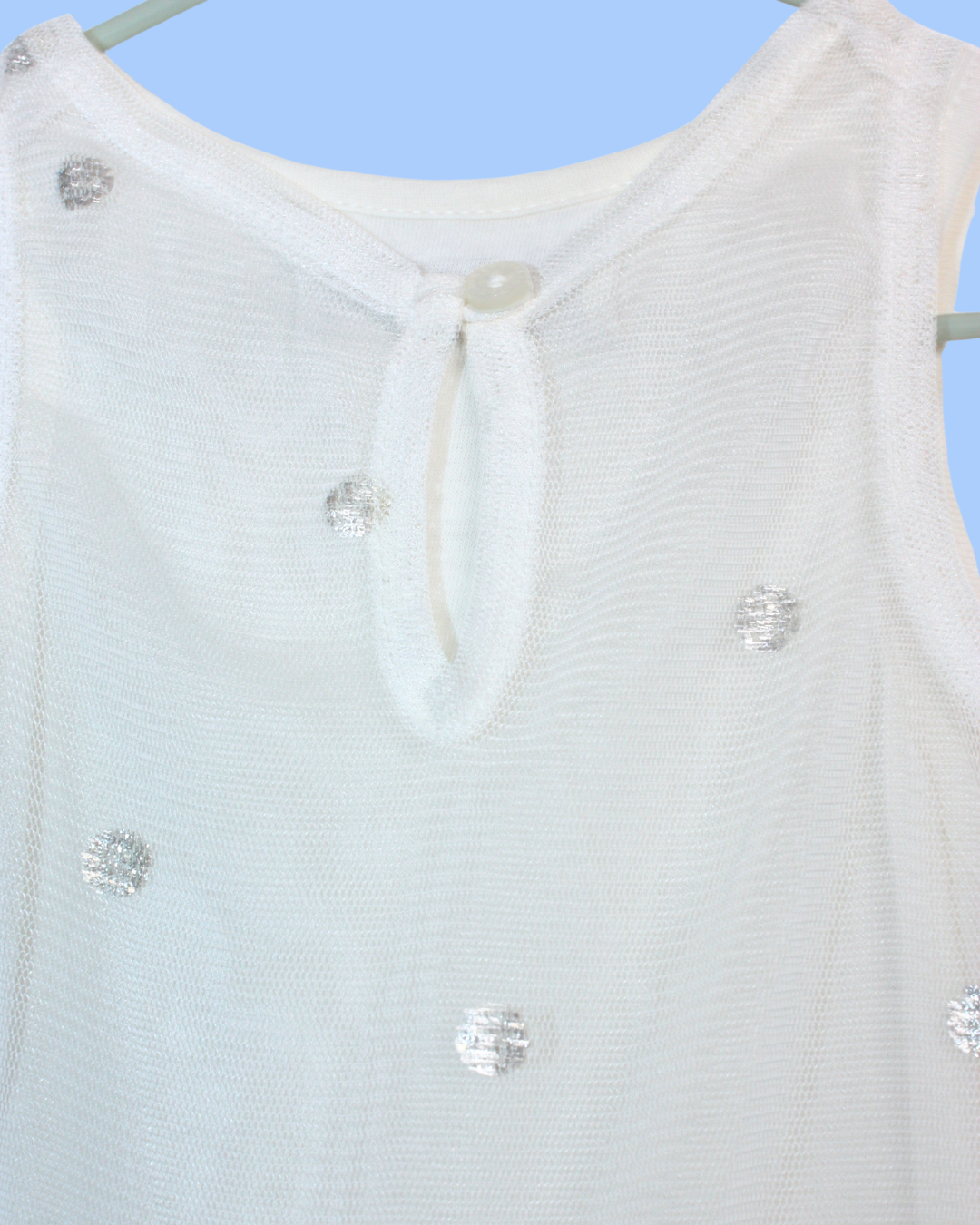 Robe blanche style tutu 3 mois