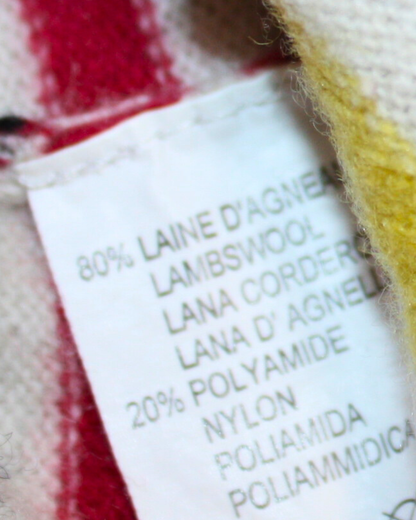 Pull vintage rayé en laine d'agneau 6 ans