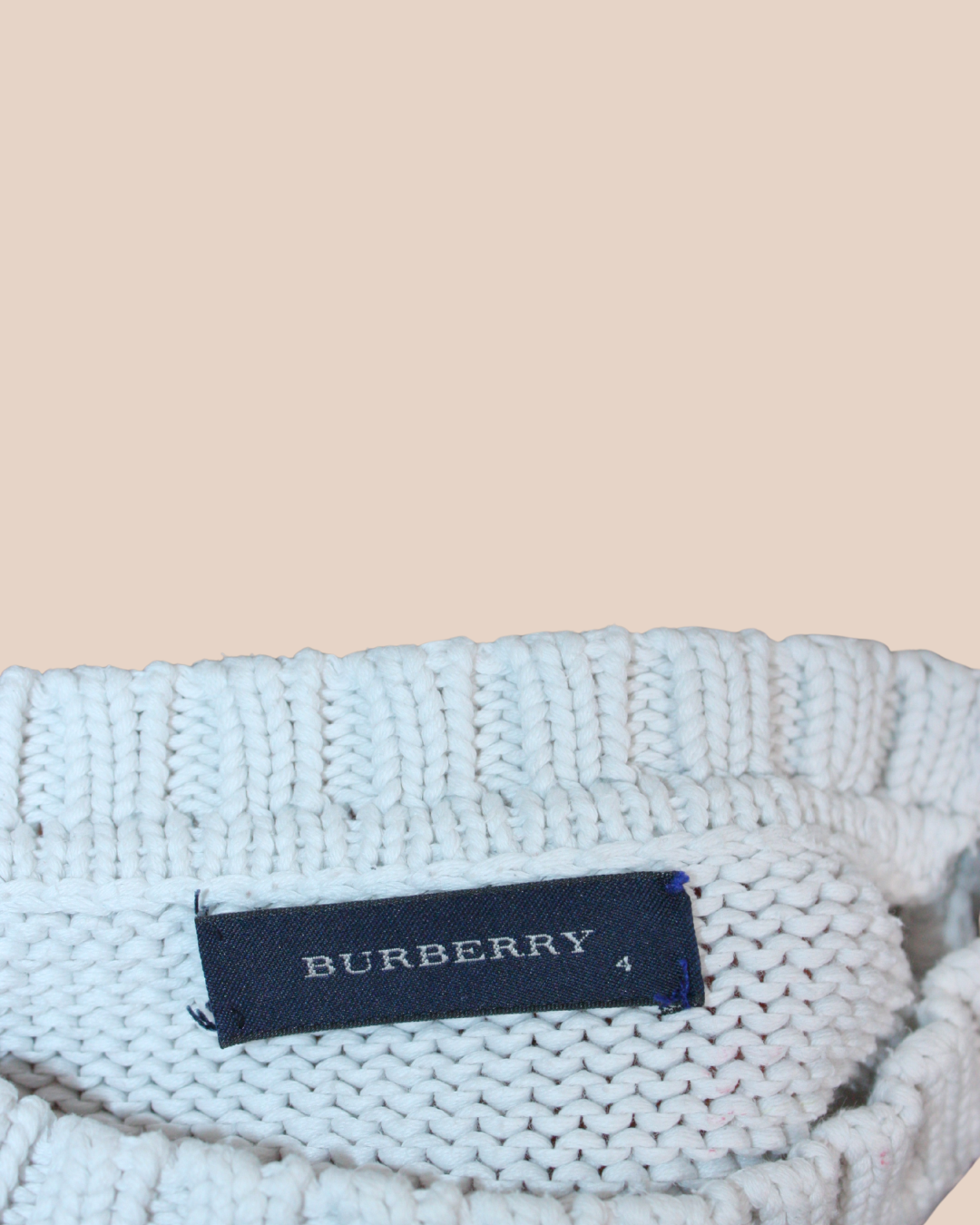 Pull en coton blanc cassé 4 ans