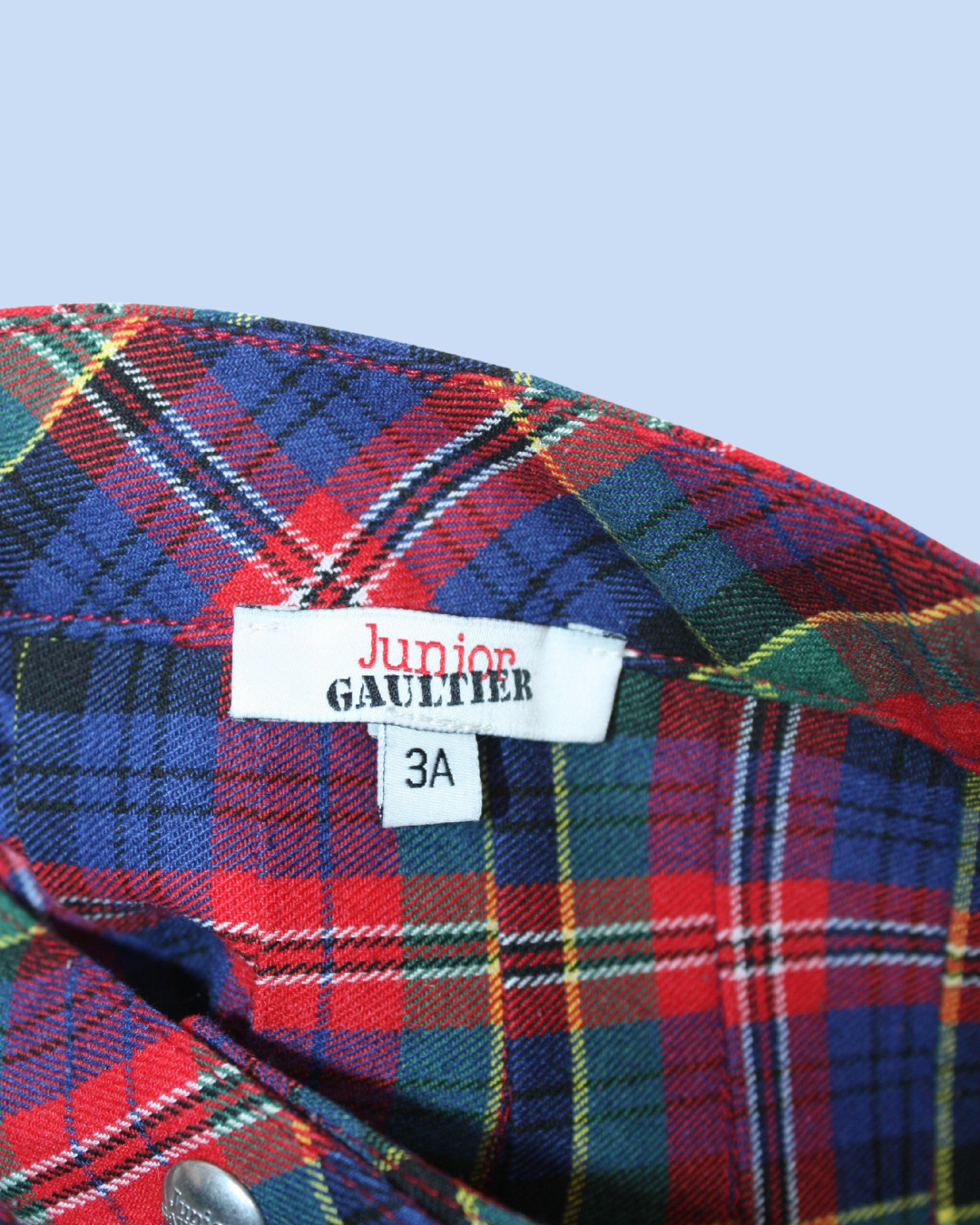 Jupe plissée en tartan 3 ans