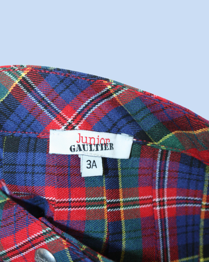 Jupe plissée en tartan 3 ans
