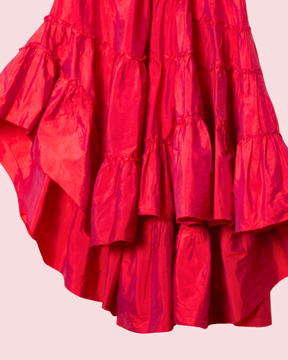 Robe asymétrique rose 6-8 ans
