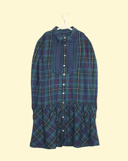 Robe chemise à carreaux 12 ans
