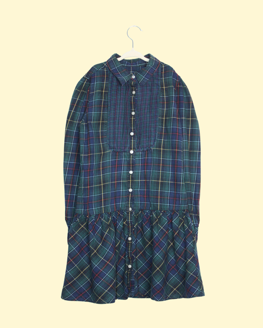 Robe chemise à carreaux 12 ans