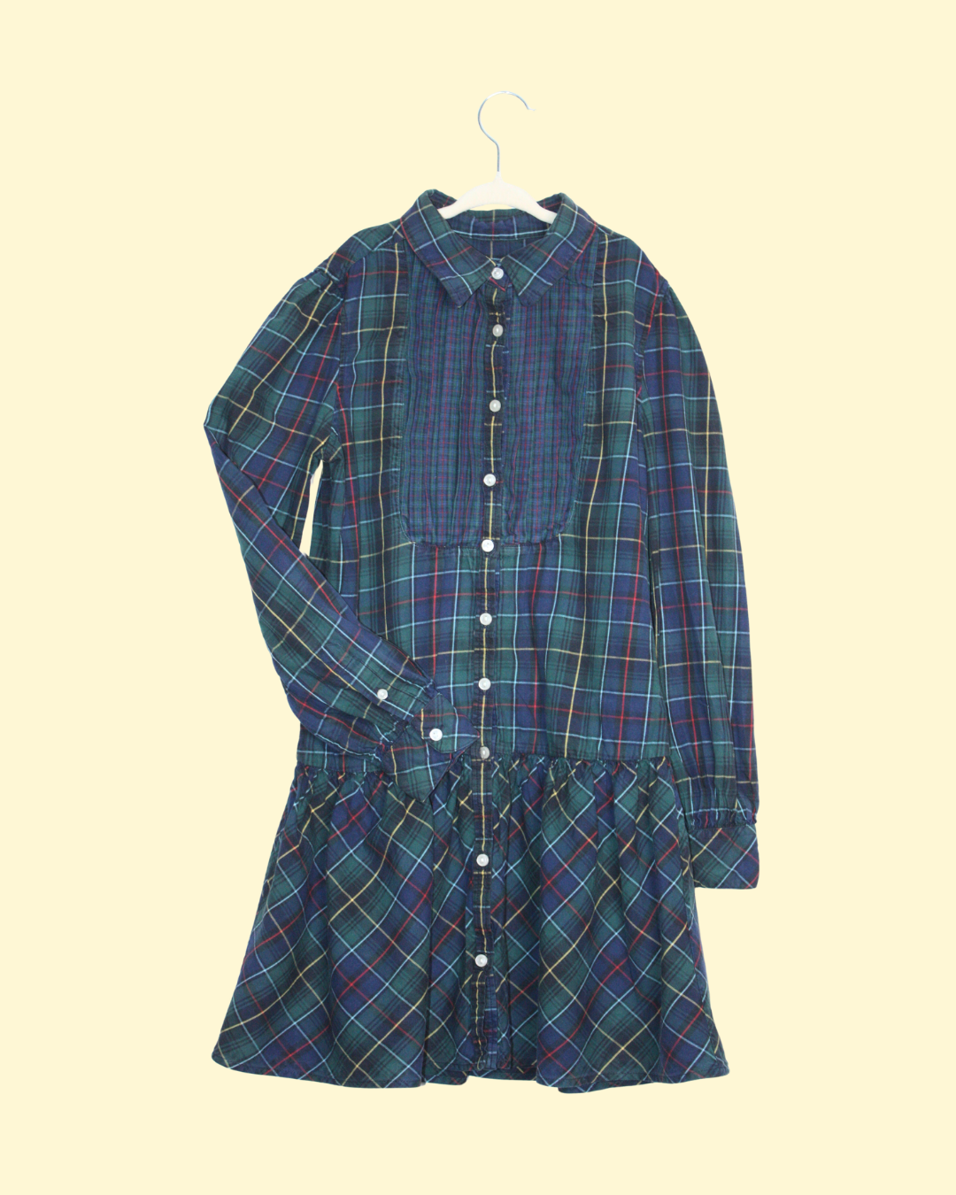 Robe chemise à carreaux 12 ans