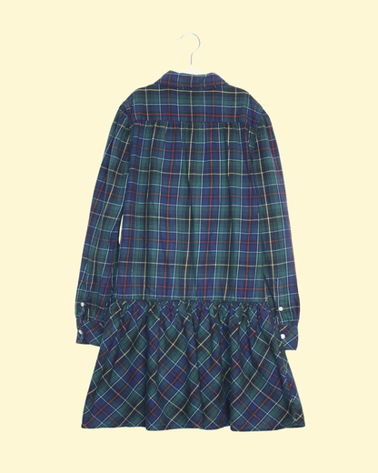 Robe chemise à carreaux 12 ans