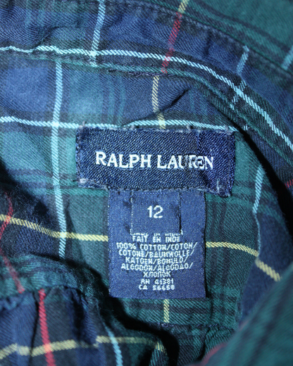 Robe chemise à carreaux 12 ans