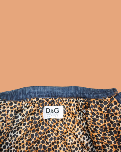 Veste en jean et léopard 18 mois mixte