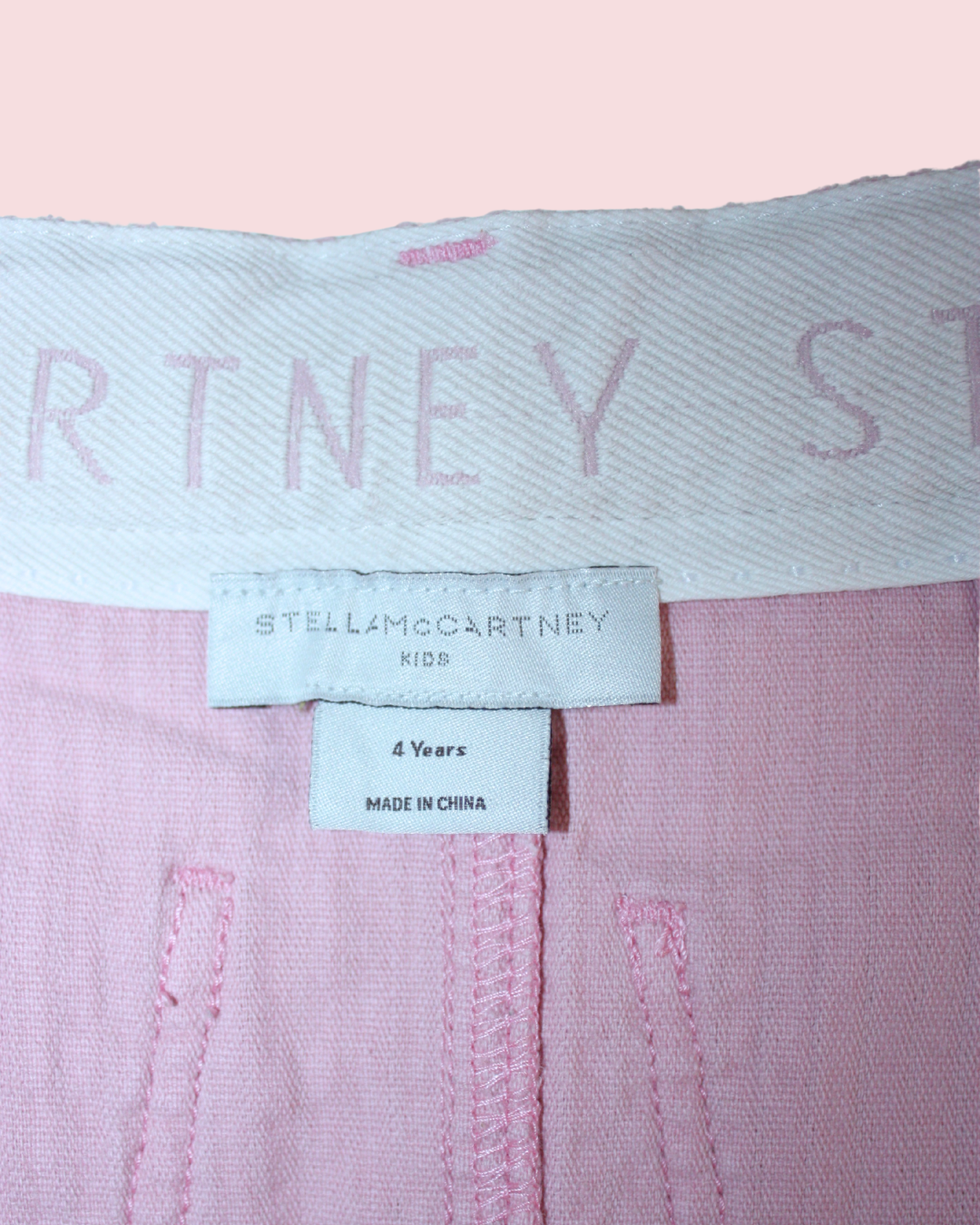 Jupe rose en velours 4 ans