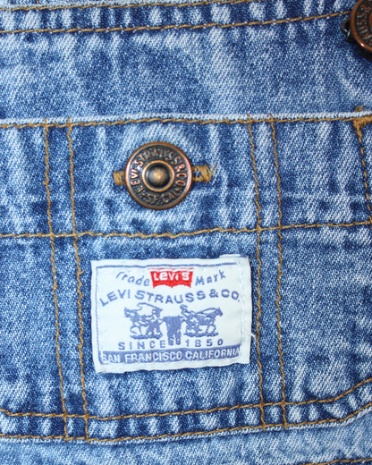 Salopette en jean vintage 1990s white tab 6 mois