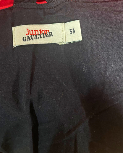 Robe rouge et tartan 5 ans