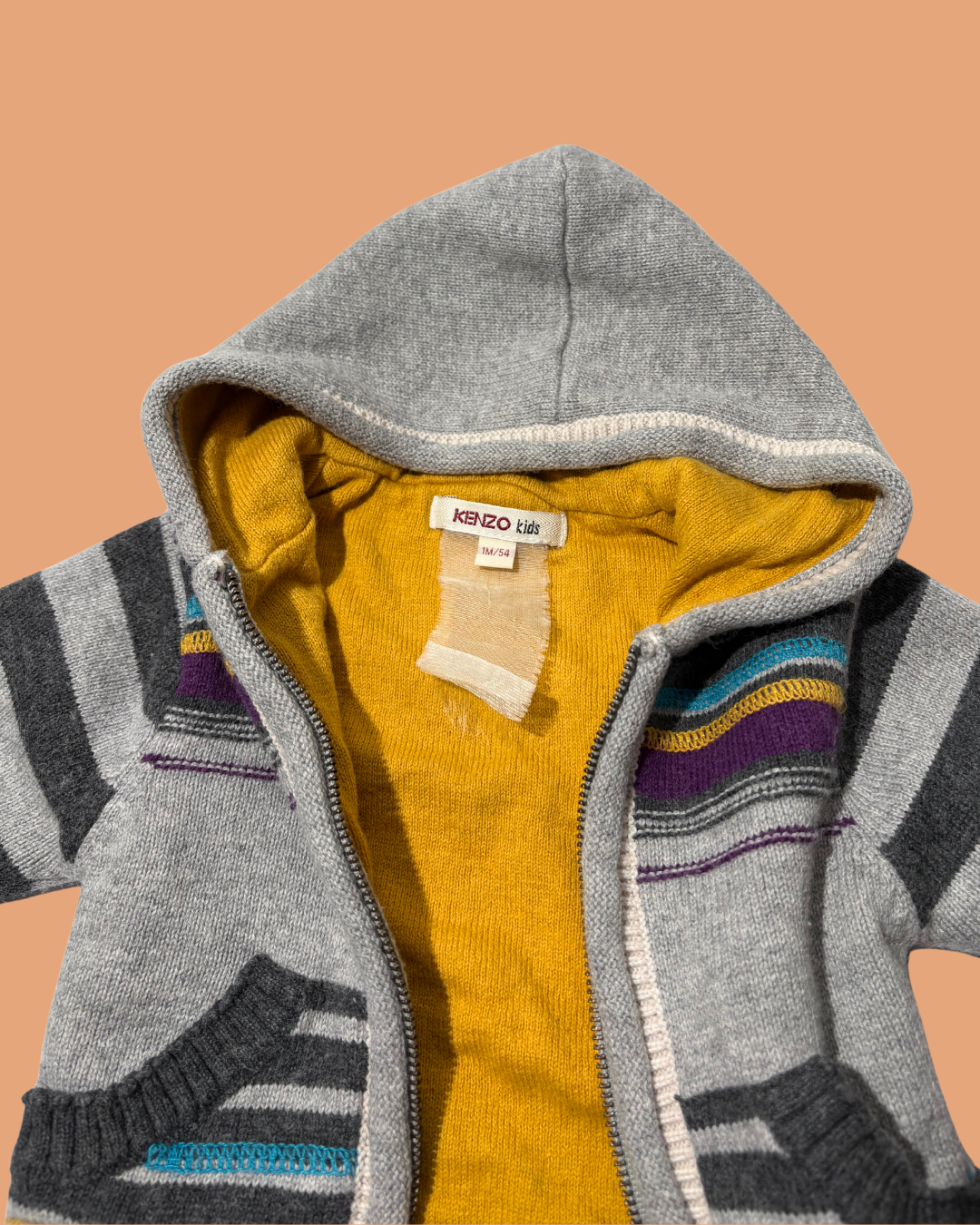 Veste à rayures 1 mois