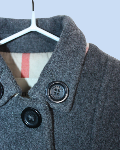 Manteau gris en laine 6 mois