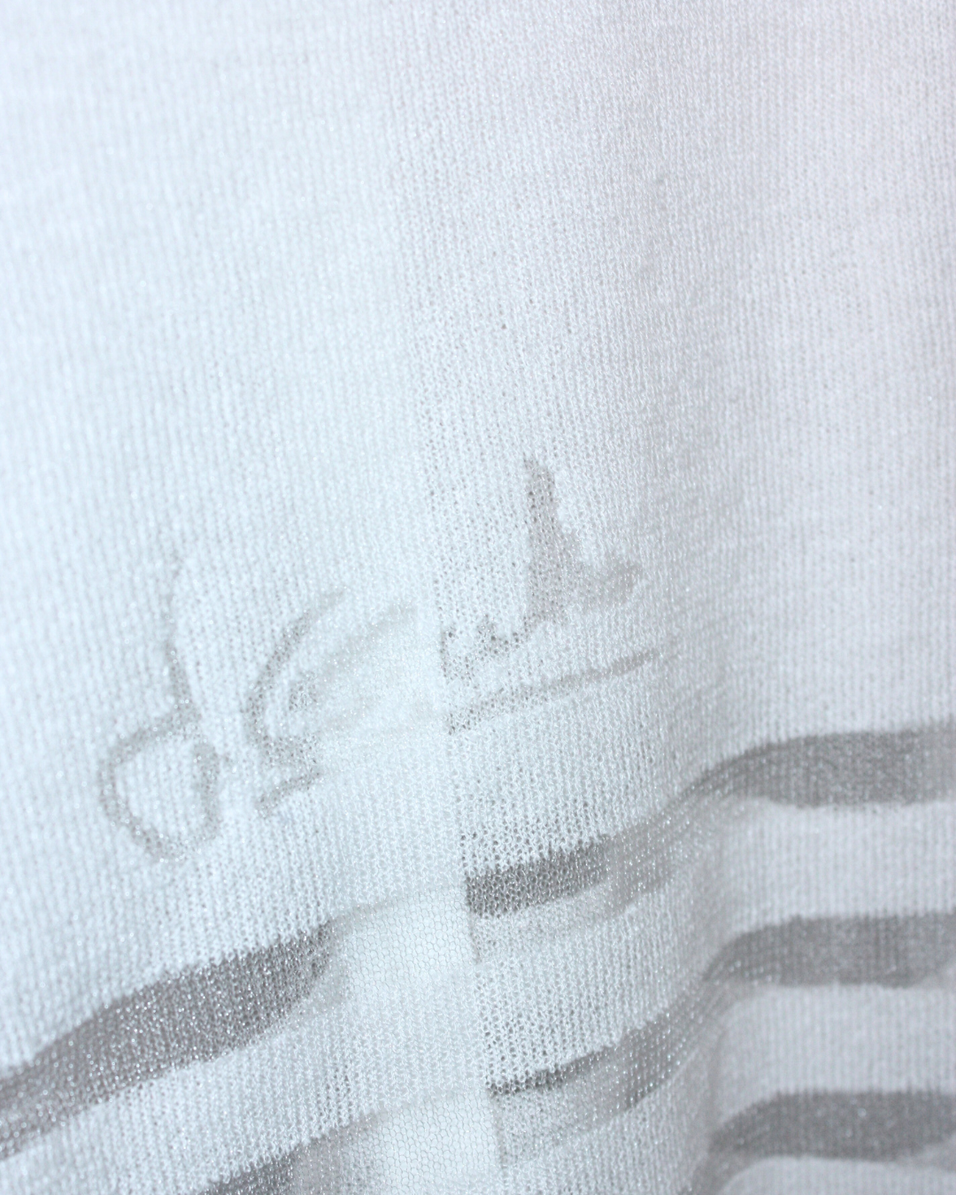 Gilet en maille blanche 2 ans