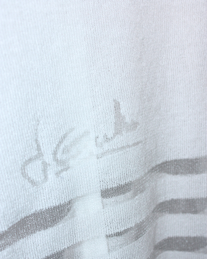 Gilet en maille blanche 2 ans