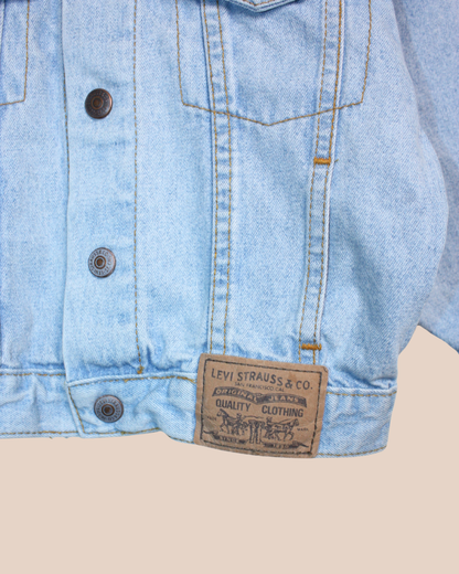 Veste en jean clair vintage 70s rare 3 ans