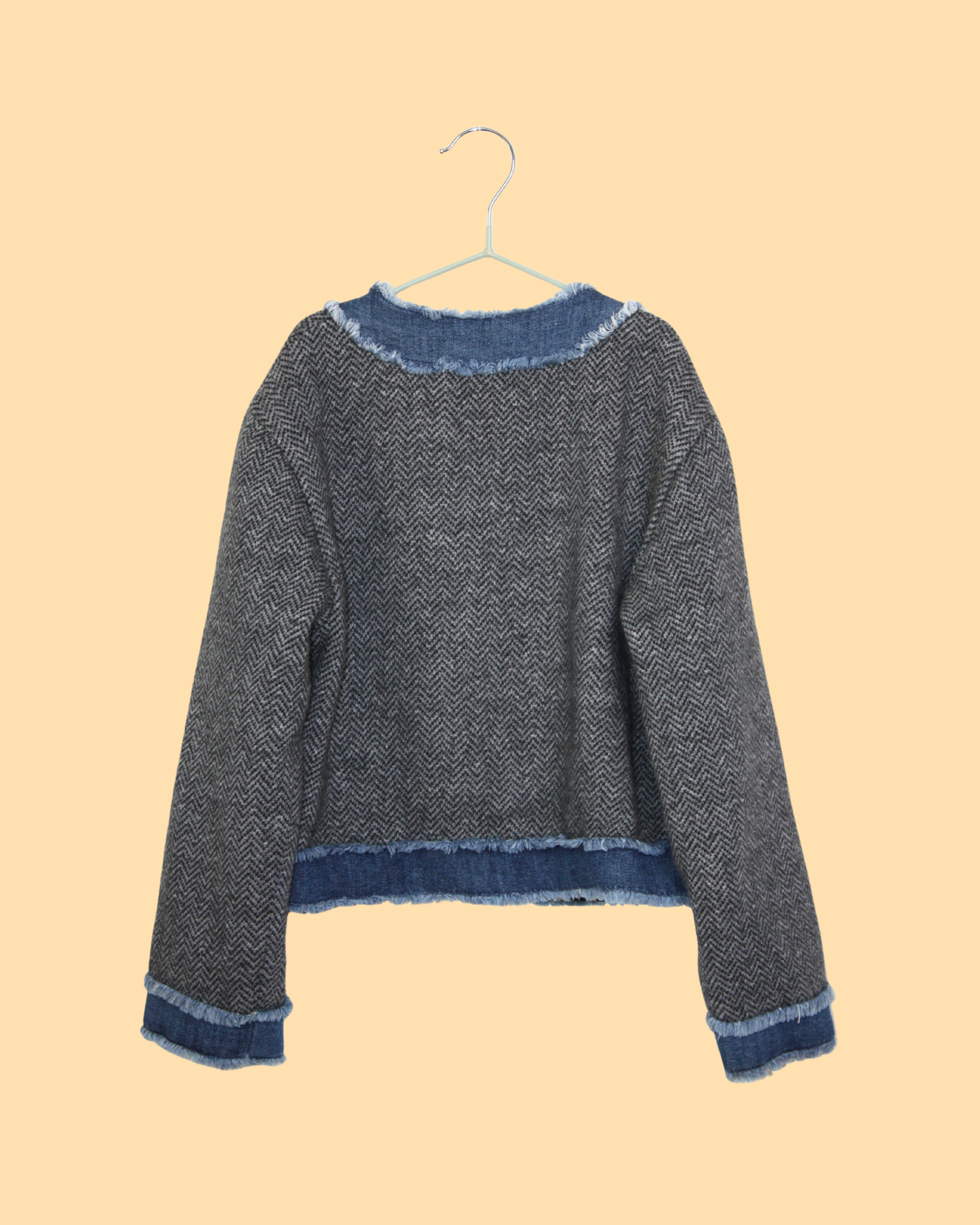 Veste en tweed, jean et léopard 10 ans