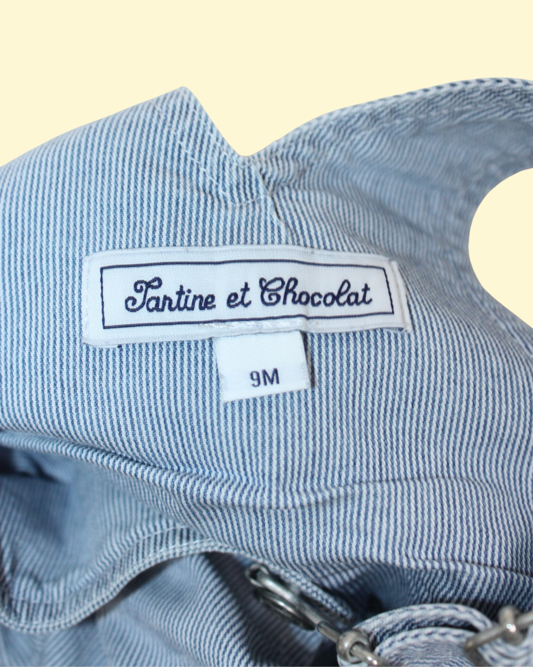 Salopette courte bleue 9 mois