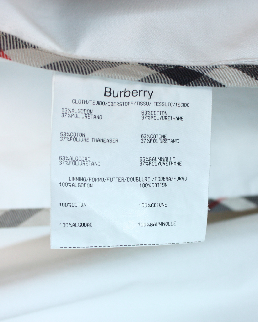 Trench classique blanc cassé 4 ans