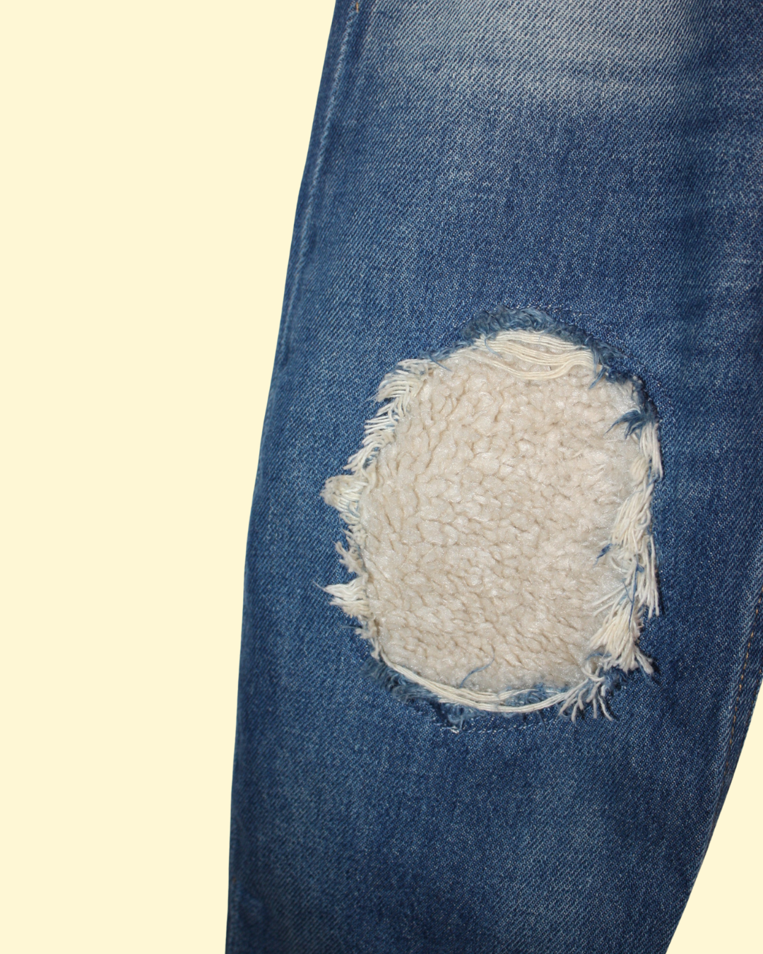 Jeans large avec empiècements 4 ans