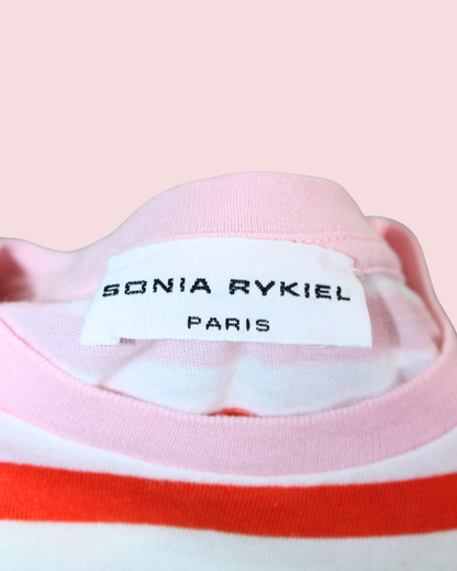 Ensemble robe et bloomer en coton rayée 12 mois