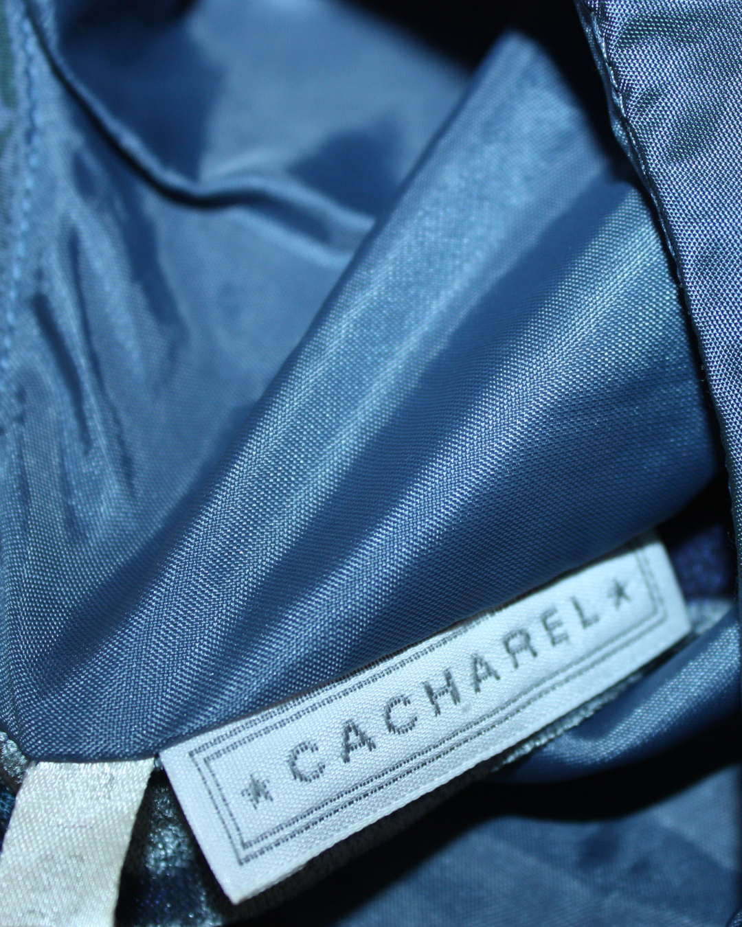 Robe bleue vintage en tulle et velours 2 ans