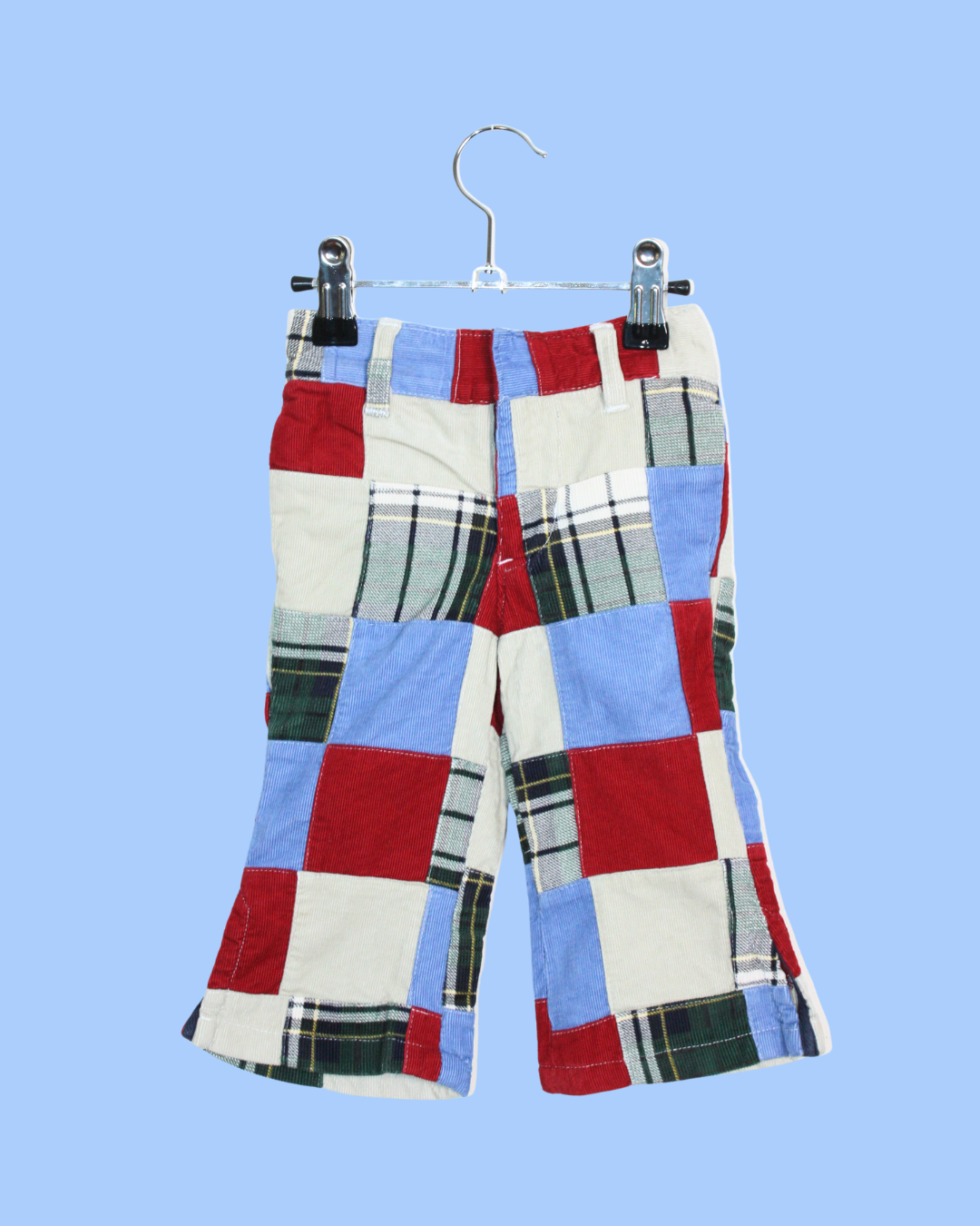 Pantalon patchwork en velours 9 mois