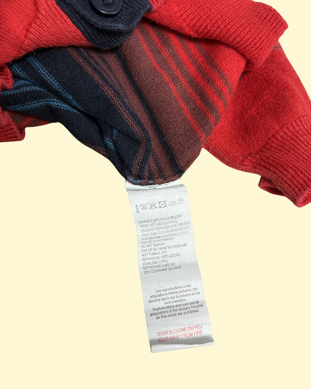 Gilet à rayures 5 ans