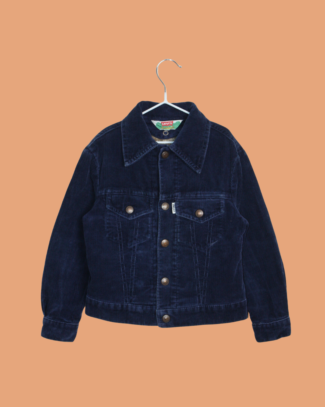 Veste en velours vintage 70s doublée shearling 3 ans
