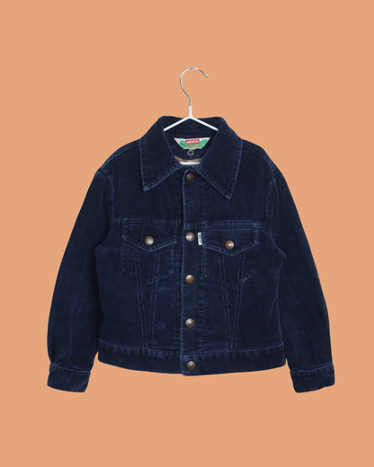 Veste en velours vintage 70s doublée shearling 3 ans