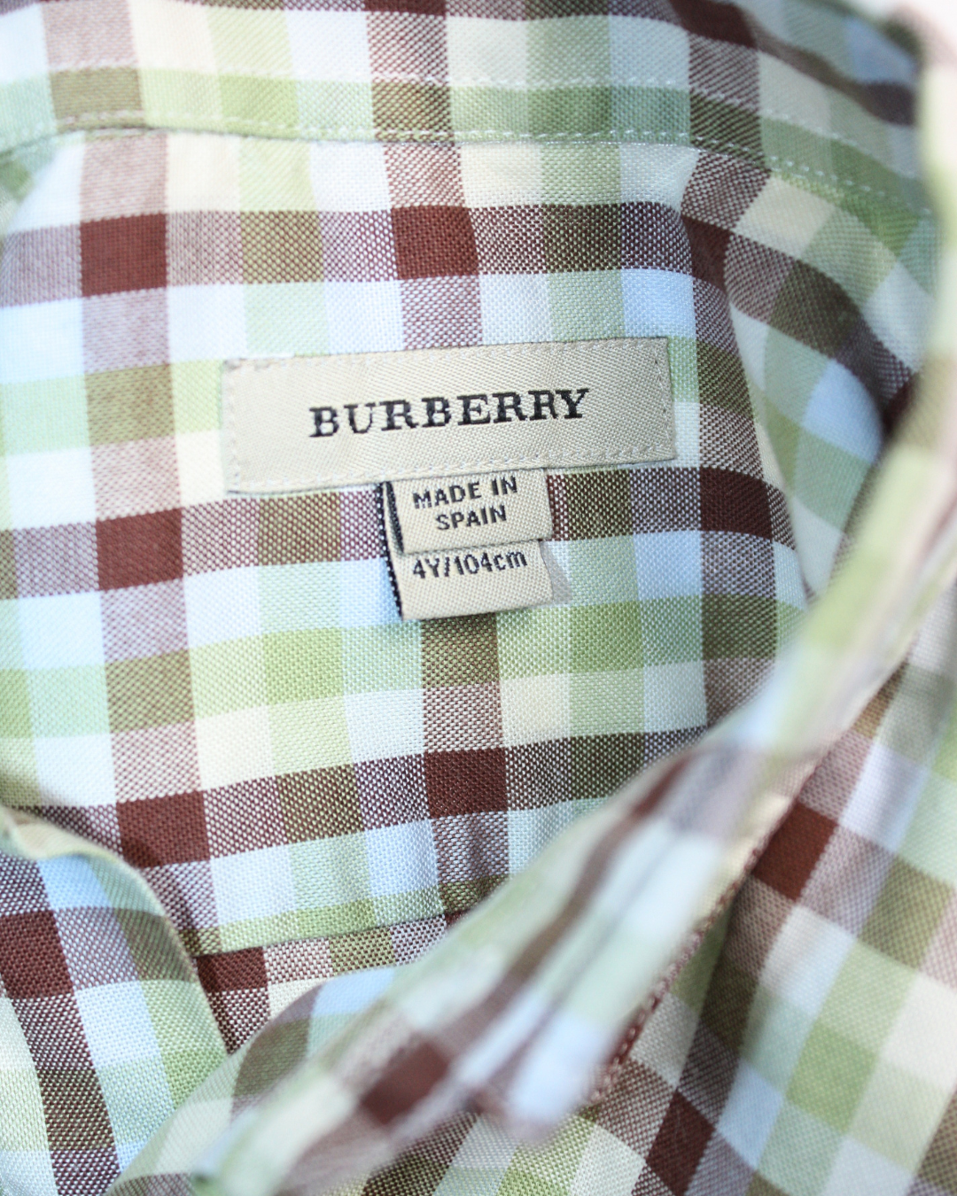 Chemise à carreaux 4 ans