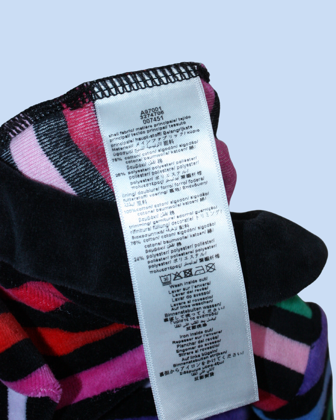 Grenouillère vintage en velours rayé 3 mois