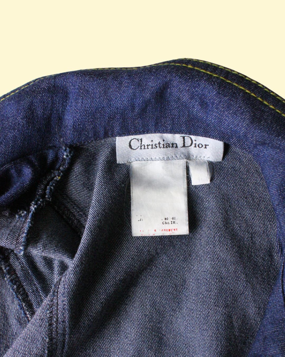 Veste vintage en denim et noeud de satin 6 ans