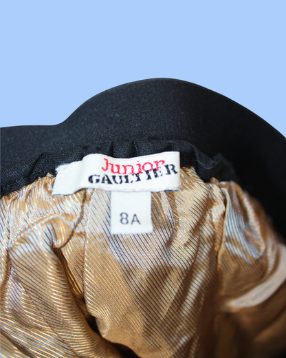 Jupe en tulle en trompe l'oeil de jean 8 ans