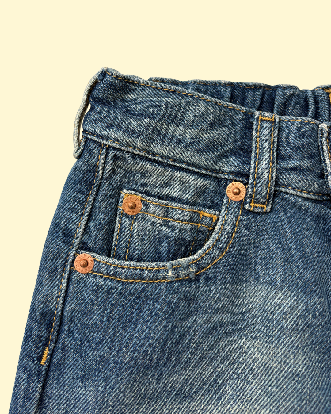 Jeans large avec empiècements 4 ans