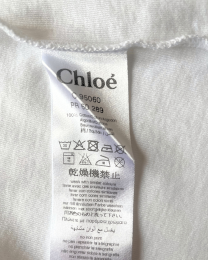 Chemisier blanc à col corolle et studs 12 mois