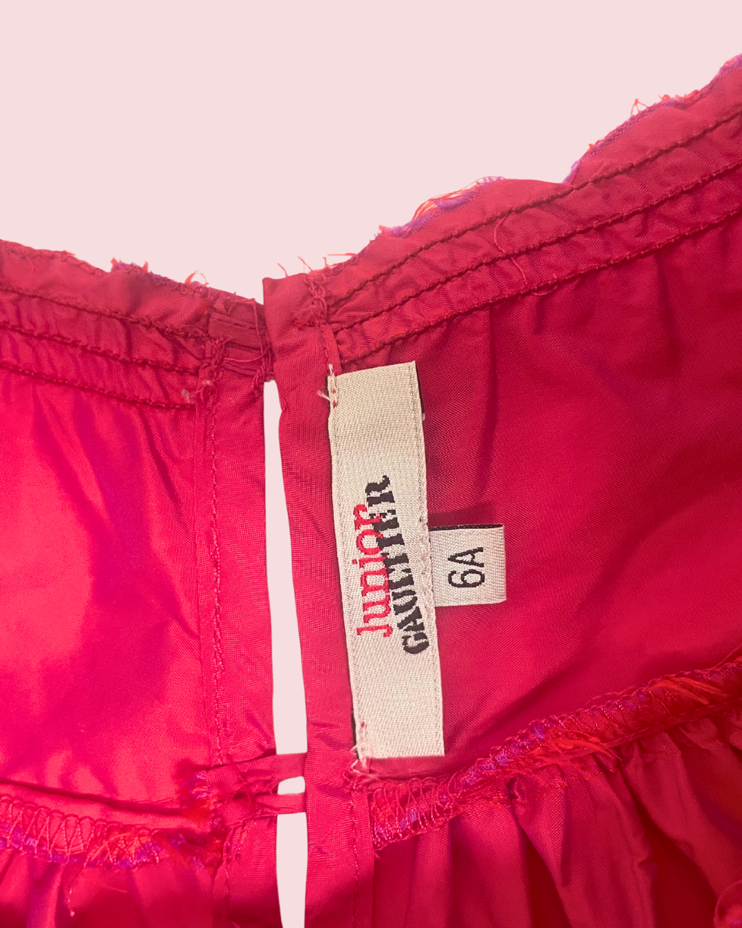 Robe asymétrique rose 6-8 ans