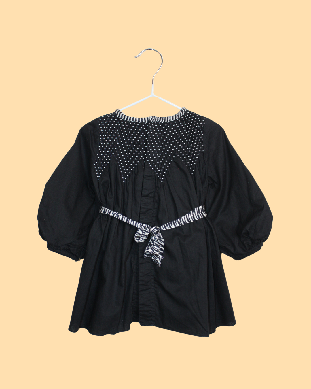 Robe en coton noire 6 mois