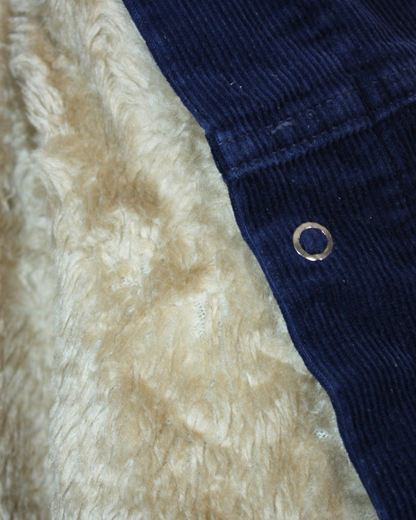 Veste en velours vintage 70s doublée shearling 3 ans