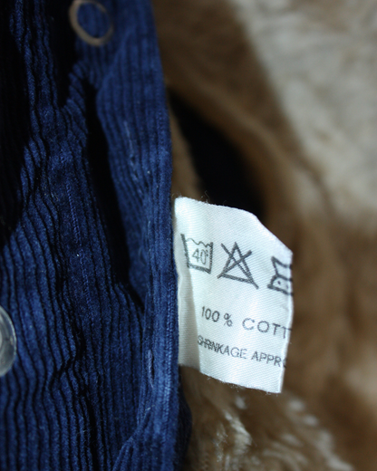 Veste en velours vintage 70s doublée shearling 3 ans