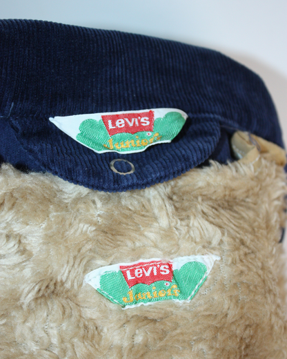 Veste en velours vintage 70s doublée shearling 3 ans
